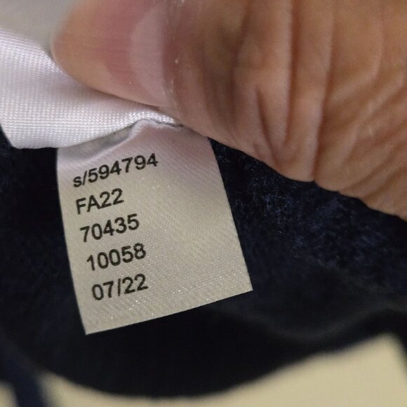 Loft Amour Collar Sweater Intarsia Knit Peter Pan Collar 2022 Pullover Size M - Picture 10 of 10